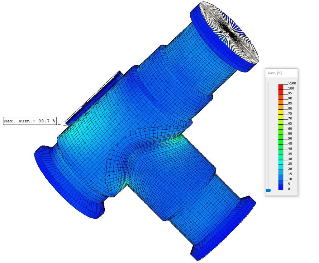 FEM Analyse T-Stück